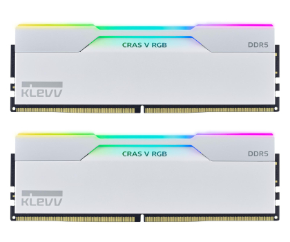 Pamięć RAM KLEVV 32GB (2x16GB) 6400 CL32 Cras V White RGB